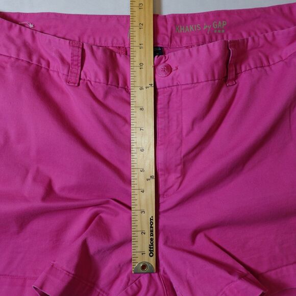 Vintage KHAKIS by GAP Pink Shorts Women’s Sz 16 Summer Vacation Preppy 4" Inseam - Picture 7 of 13
